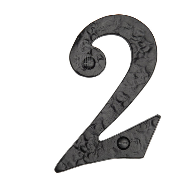 Black Iron Numeral 2
