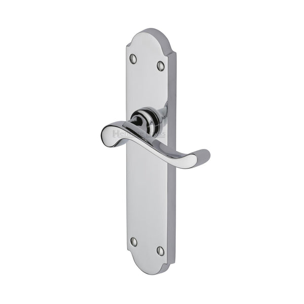 M Marcus - Heritage Brass, Savoy Long Door Handle on Plate, Door Handles, Door Handles on Plate