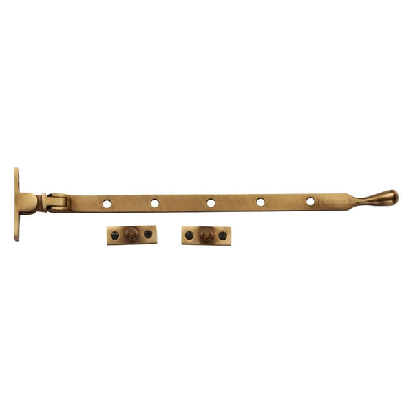 M Marcus - Heritage Brass, Casement Window Stay Ball Design, Window Hardware, Casement Stay