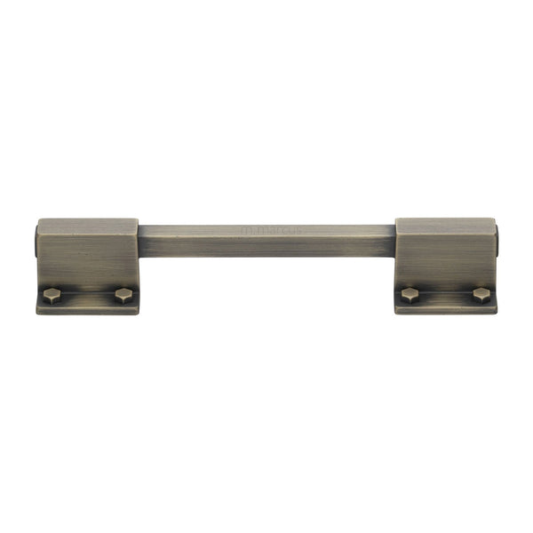 M Marcus - Heritage Brass, Railway Cabinet Pull Handle, Cabinet Hardware, Cabinet Pull Handles