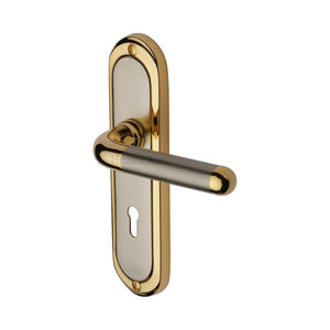 M Marcus - Heritage Brass, Vienna Door Handle on Plate, Door Handles, Door Handles on Plate