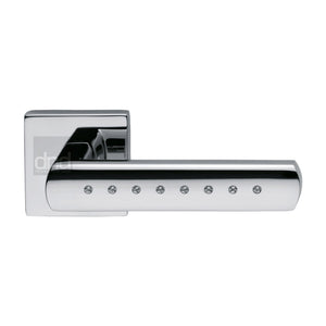 M Marcus - Heritage Brass, Vita Door Handle on Square Rose, Door Handles, Door Handles on Square Rose