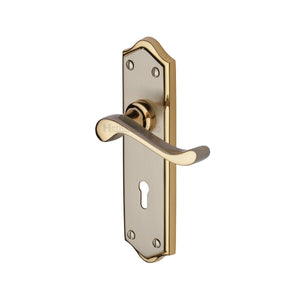 M Marcus - Heritage Brass, Buckingham Door Handle on Plate, Door Handles, Door Handles on Plate