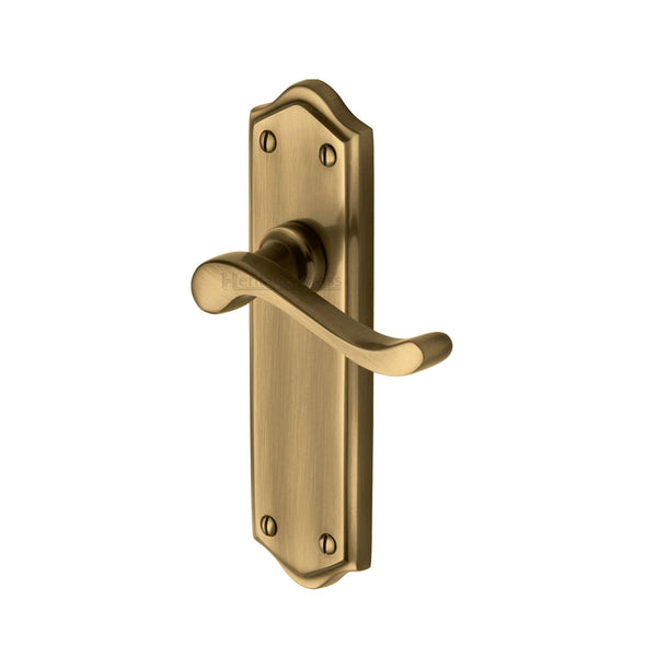 M Marcus - Heritage Brass, Buckingham Door Handle on Plate, Door Handles, Door Handles on Plate