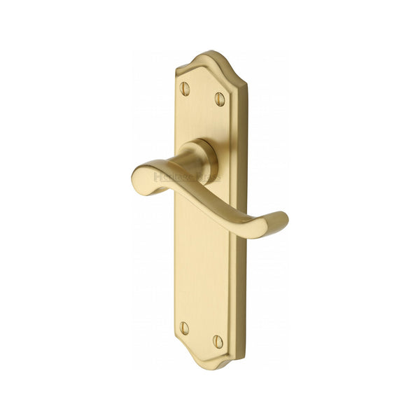 M Marcus - Heritage Brass, Buckingham Door Handle on Plate, Door Handles, Door Handles on Plate