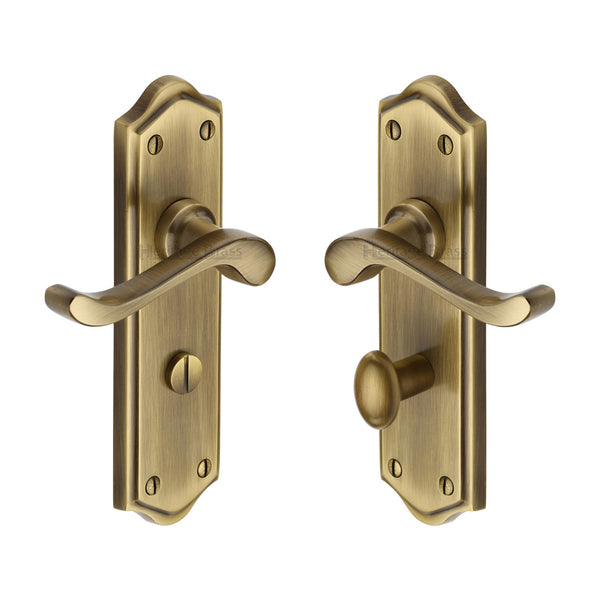 M Marcus - Heritage Brass, Buckingham Door Handle on Plate, Door Handles, Door Handles on Plate