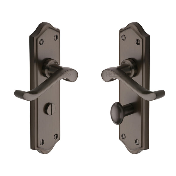 M Marcus - Heritage Brass, Buckingham Door Handle on Plate, Door Handles, Door Handles on Plate