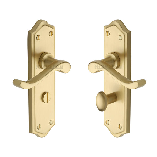 M Marcus - Heritage Brass, Buckingham Door Handle on Plate, Door Handles, Door Handles on Plate