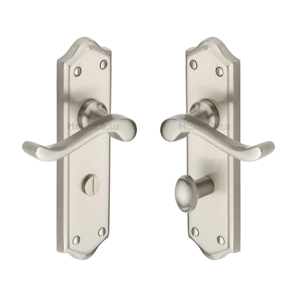 M Marcus - Heritage Brass, Buckingham Door Handle on Plate, Door Handles, Door Handles on Plate