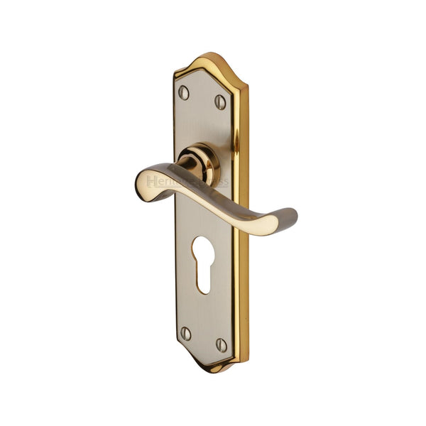 M Marcus - Heritage Brass, Buckingham Door Handle on Plate, Door Handles, Door Handles on Plate