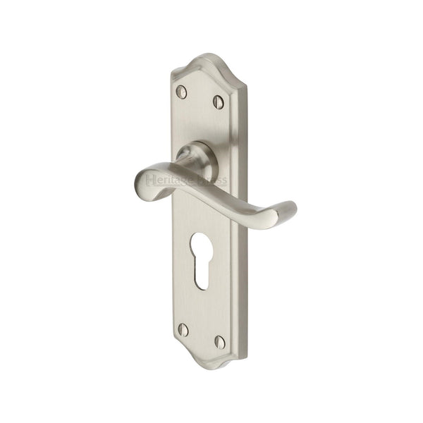 M Marcus - Heritage Brass, Buckingham Door Handle on Plate, Door Handles, Door Handles on Plate