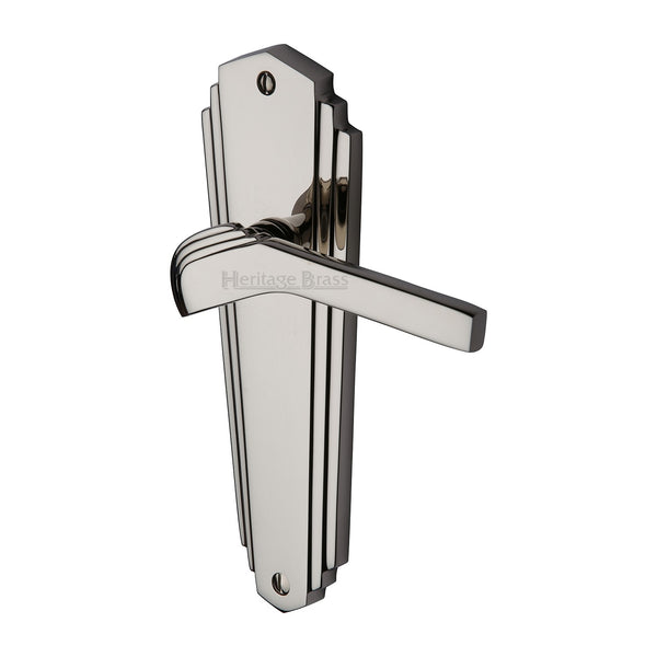 M Marcus - Heritage Brass, Waldorf Door Handle on Plate, Door Handles, Door Handles on Plate