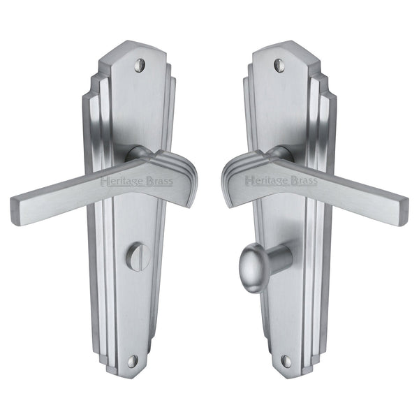 M Marcus - Heritage Brass, Waldorf Door Handle on Plate, Door Handles, Door Handles on Plate