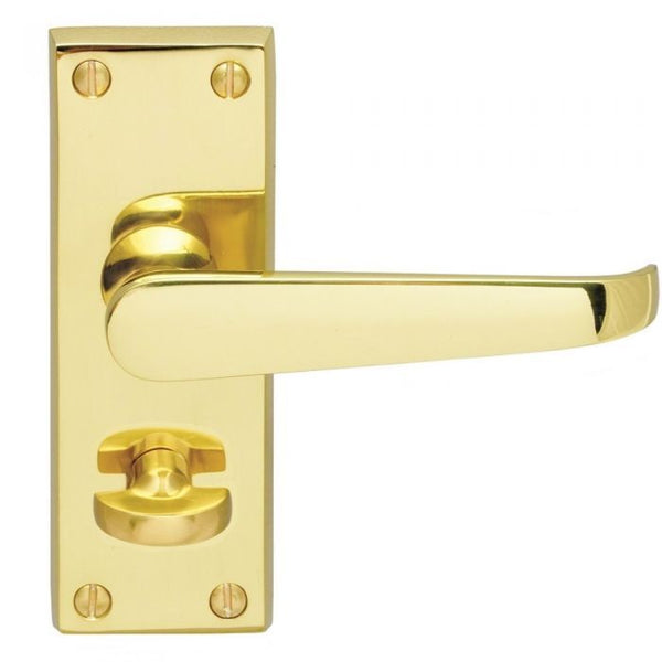 Contract Victorian Lever On Privacy Backplate