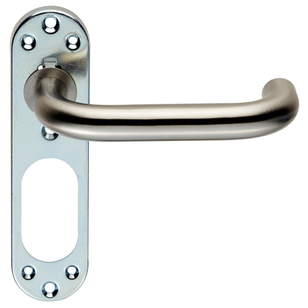 Stainless Steel Safety and Straight Lever on Inner Backplate