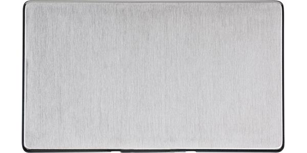 Studio Range - Satin Chrome - Double Blank Plate