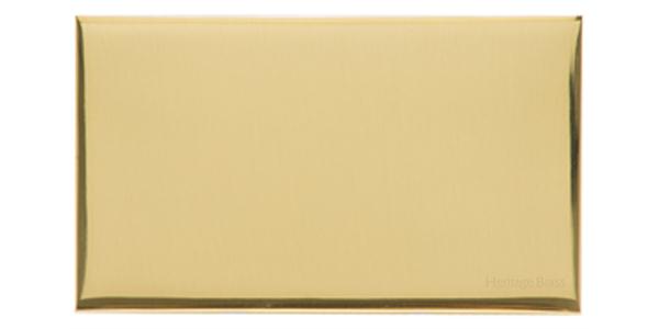 Winchester Range - Polished Brass - Double Blank Plate