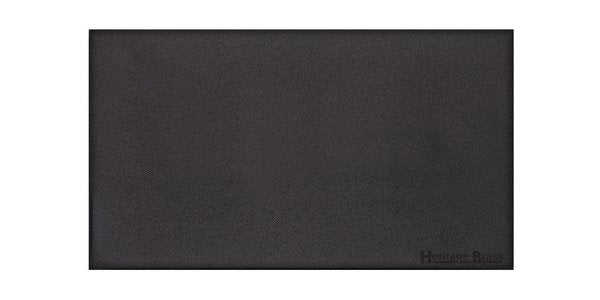 Windsor Range - Matt Black - Double Blank Plate