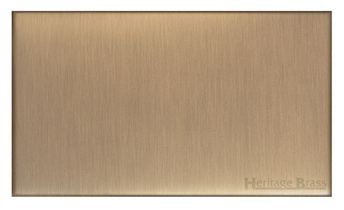 Winchester Range - Antique Brass - Double Blank Plate