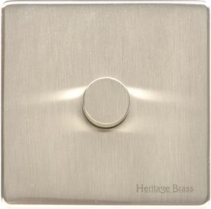 Heritage Brass Electrical, Vintage Range - Satin Nickel - 1 Gang Dimmer (250 watts), 1 Gang Dimmer (250 watts), 1 Gang Dimmer (250 watts), 2 Way Push On/Off Dimmer Switches