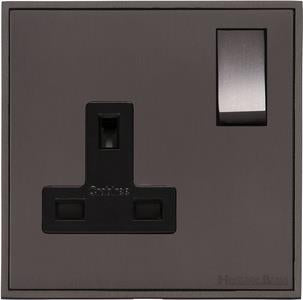 Heritage Brass Electrical, Executive Range - Matt Bronze - Single Socket (13 Amp), Single Socket (13 Amp), 13 AMP Switched Sockets, Single Socket (13 Amp)