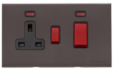 Windsor Range - Matt Bronze - 45A Cooker Unit + 13A Socket