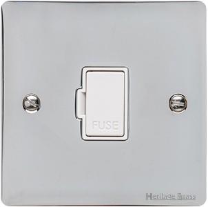 Elite Flat Plate Range - Polished Chrome - Unswitched Spur (13 Amp)