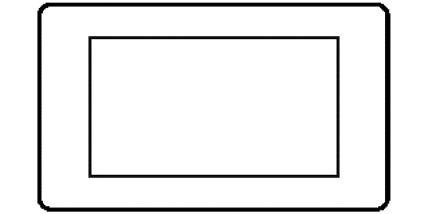 Elite Flat Plate Range - Polished Chrome - 4 Module Euro Plate