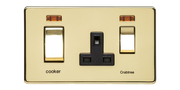 Studio Range - Polished Brass - 45A Cooker Unit/13A Socket