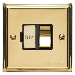 Elite Stepped Plate Range - Polished Brass - Switched Spur (13 Amp)