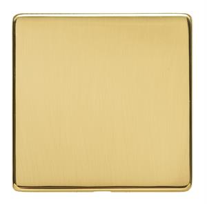 Studio Range - Polished Brass - Single Blank Plate