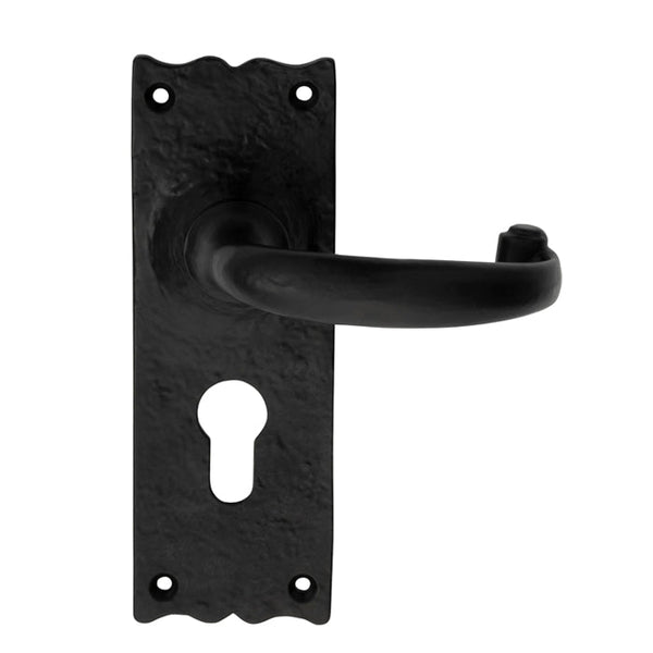 Traditional Lever on Euro Lock Backplate