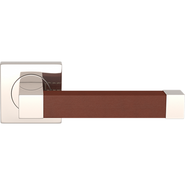 Turnstyle Design, Recess Leather Door Handle on Square Rose, Door Handles, Lever Handles On Square Rose