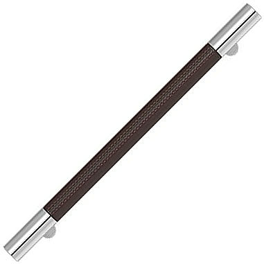 Recess Leather Door Pulls Barrel (Stitch Out) - 400mm