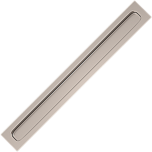 Turnstyle Design, S1920 Plain Thin Flush Pull, Sliding Door Hardware, Flush Pull Handles